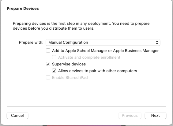 define mdm server apple configurator